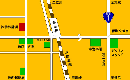 特殊計測の地図
